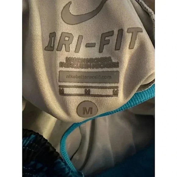 NIKE DRI-FIT BLUE CAMO ATHLETIC/ BASKETBALL SHORTS Size MEDIUM - Picture 7 of 7